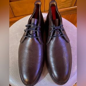 Coach Dark Brown Pebbled Leather Chukka Boots Size 10 (EXCELLENT CONDITION)